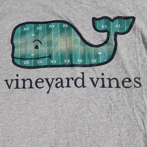 Vineyard Vines T-shirt Small Double Sided 50 Yard Line Football - Picture 2 of 7